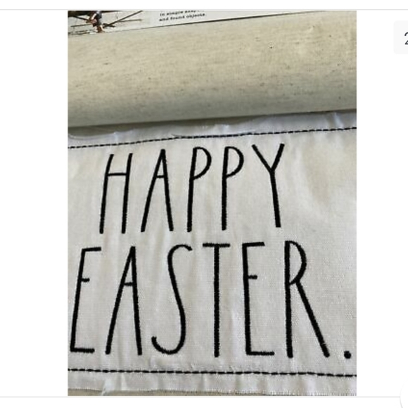 NWT Rae Dunn Embroidered Easter Tabel Runner - Picture 2 of 4